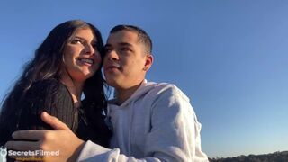 Tinder angel and I were horny and didn't care being in a public park