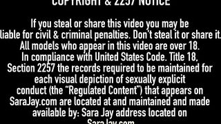 Horny Milf Sara Jay Lesbo Bangs Ebony Babe Aryanna Starr!