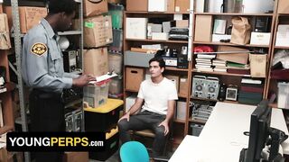 YoungPerps - Bratty Attitude Twink Gets Arsehole Pulverized By HUNG 2 Security Guards