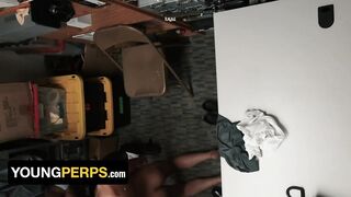 YoungPerps - Bratty Attitude Twink Gets Arsehole Pulverized By HUNG 2 Security Guards