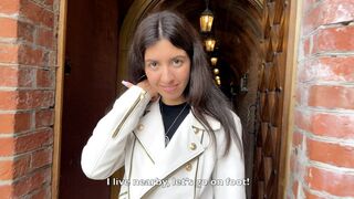 Public Pickup - Cutie on first Date Wants Anal Sex in Constricted Butt