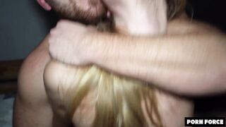 INCREDIBLE SCREAMING AND QUIVERING ORGASMS - Slender Student DESTROYED As Cum Runs Down Her Face ´