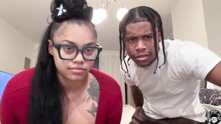 latina BBW cums hard on lil d trailer