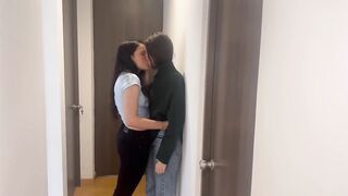 My boss and I touched each other in the office meeting, she gave me a very rich tongue