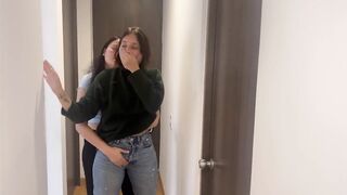 My boss and I touched each other in the office meeting, she gave me a very rich tongue