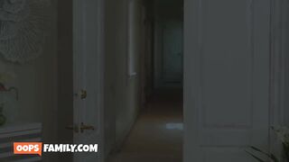 Lewd Stepmom Spencer Scott Gets her Naughty Pussy fucked hard by massive vibrator and stepson's rod