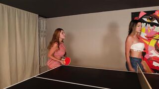 Afternoon of pin pong with Sara Golden-haired ends with 3-some, whilst my boyfriend is not there