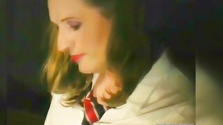 Cross Dressing Student and Tutor Playing with Each Other