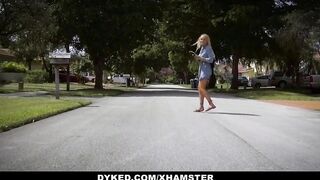 Dyked - Submissive Slut Gets Tied And Licked