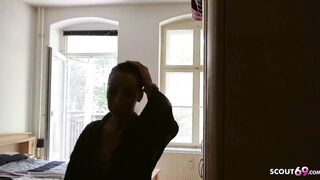 German stepmom caught step-son watch porn and finish him with handjob