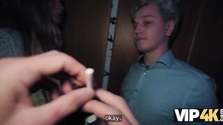 VIP4K. Big titty hottie has a party affair