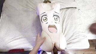 Her first anal. first anal filming. Preparing for anal.