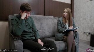 Doctor, I Can't Get Hard! Sexologist Fucked Me And I Cum Inside Her! Surprise Creampie!