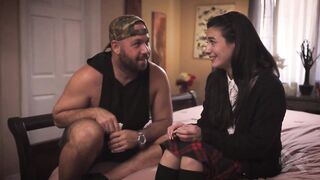 Megan is stepdaddys little lustful stepdaughter