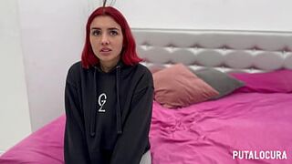 PutaLocura - Torbe convinces busty redhead model Judiyu in Caught