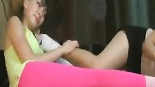 Girls sock worship 