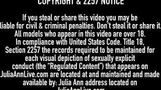 Horny Milfs Julia Ann & Nicki Hunter Finger Fuck Their Cunts