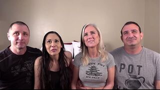 Desperate Amateurs casting hawt big tit BBW milfs getting their tight pussies pounded really hard by big wang