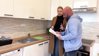 Slutty Golden-haired Real Estate Agent Cheats On Her Husband With Client