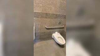 Wife Sneaks into Gas Station Restroom to Get Fucked
