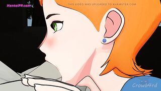 Gwen Helping Her Friend With Quick Oral-sex-job ( Parody Cartoon )