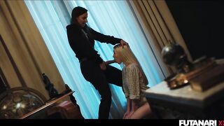 Cute Small Golden-haired Gal Nata Gold Facefucked by Sexually excited Real Life Futa Transsexual Amirah - It Follows Parody