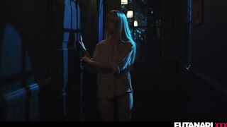 Cute Small Golden-haired Gal Nata Gold Facefucked by Sexually excited Real Life Futa Transsexual Amirah - It Follows Parody