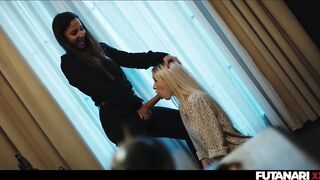 Cute Small Golden-haired Gal Nata Gold Facefucked by Sexually excited Real Life Futa Transsexual Amirah - It Follows Parody