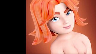 3d clash royale girls fotos