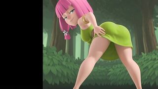 3d clash royale girls fotos