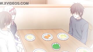 Manga milf banged In the kitchen