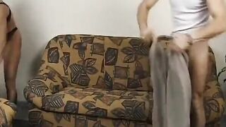 Shaggy Lady From Germany Got Fucked in 3some