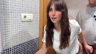 A fat 46-year-older man has sex with his stepdaughter's college-aged friend; this chick has a bushy snatch and they bang without a ramrod-sock.