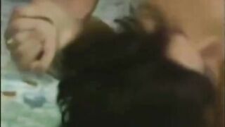 Retro Moms Wrestle in Bed