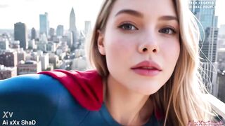 Supergirl - My cock is like kryptonite to her, this chick can't resist it (AI Generated)