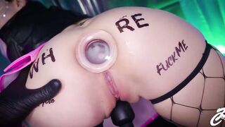 Biggest glass buttplug makes my booty gape the the best