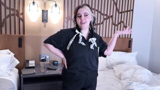 Casting Curvy: Amazing Big Boob HILTON Maid Gets Tricked into Screwing