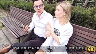 HUNT4K. Couple need money, what they can do?. Hot sex with Lily Blossom