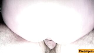 Quickie Compilation POST ORGASM SQUAT FUCK! Ribald Creampies x 5