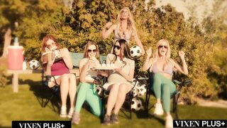 VIXENPLUS MILF Brandi Love Gets Spit Roasted By 2 Monster BBCs