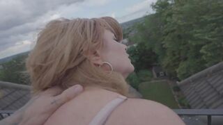 Rooftop Fucking with Sexy Redhead GILF Andi James