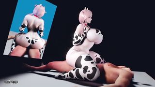 Busty Cow gets Bred