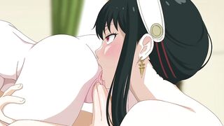 Lustful Family Threesome Sex: Fiona x Loid x Yor (Cartoon Sex Parody)