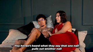 Stepmother supports her stepson after his breakup with his girlfriend - Lina Henao & Thiago Lopez