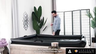 FANTASY MASSAGE - Hawt Anal Bang During Massage With Cheerful Ending For This Fortunate Stud