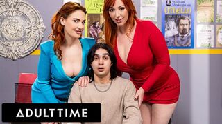ADULT TIME - Hunk Caught Stepmom Lauren Phillips Having Lesbian Affair With MILF Teacher Siri Dahl