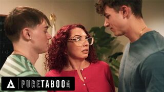 PURE TABOO Devastated Teacher Kiki D'Aire SPITROASTED By Cunning Students To Not Have Affair In nature's garb