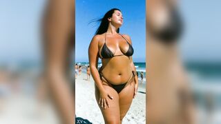 Curvy Bitches at the beach - 1 [AI generated]