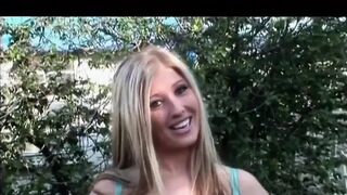 Big muscle stud cunt banging big breasts golden-haired weenie sucking masturbation in the garden