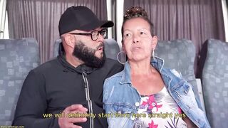 Ebony Granny Ass Drilled in Driving Van